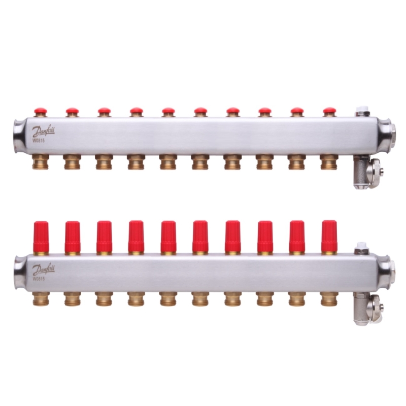 SSM-10 Колектор без ротаметрів  10 + 10 Danfoss