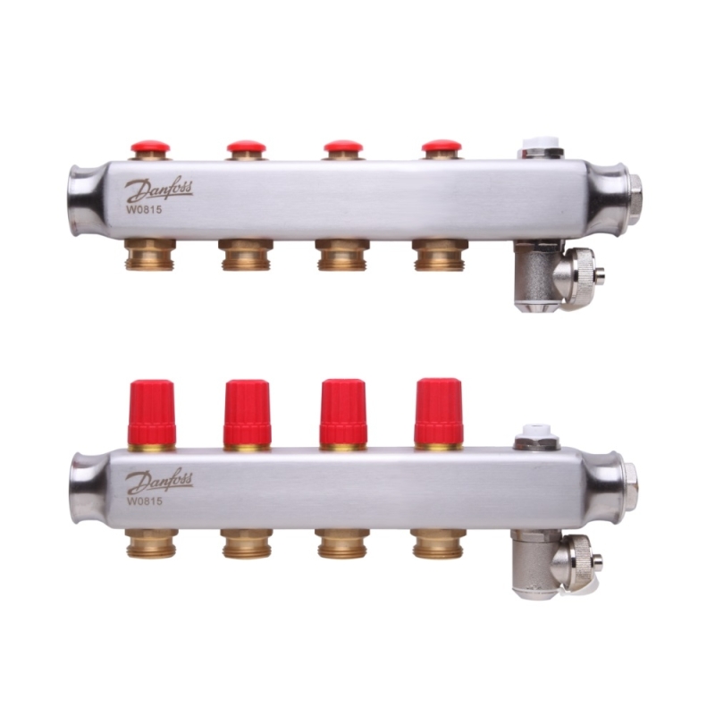 SSM-4 Колектор без ротаметрів  4 + 4 Danfoss