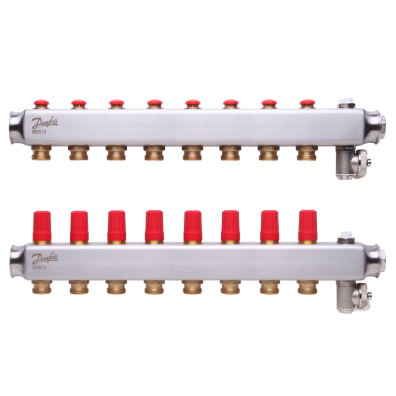 SSM-8 Колектор без ротаметрів  8 + 8 Danfoss