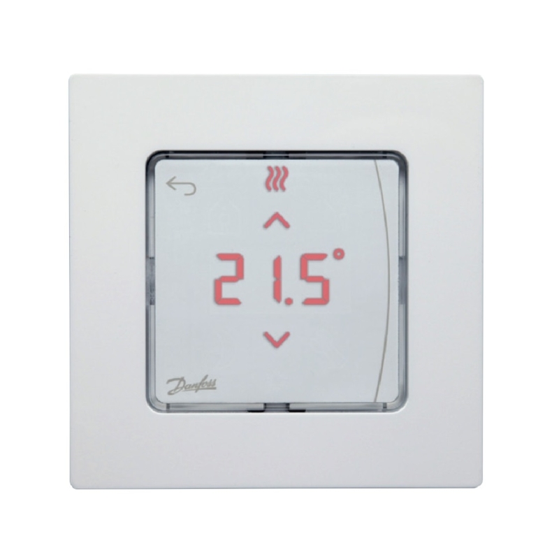 Danfoss Icon2 RT Display In-wall 24V RT, 24 В дротовий кімнатний терморегулятор з дисплеєм, вбудований 088U2125