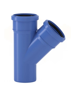 Трійник  Ø32/32  45°  12 dB(A)  Valsir S.p.A. TRIPLUS® 
