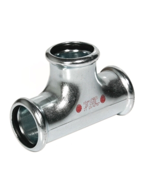 Трійник сталевий  Ø35  оцинкований (опалення)  STEELPRES®  RM