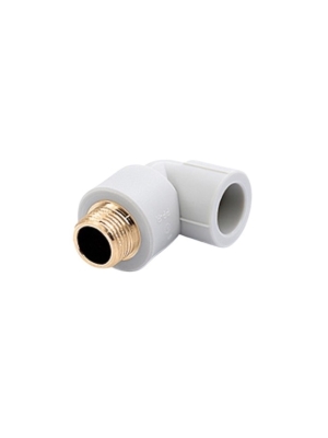 Коліно  PP-R  з зовнішньою різьбою  Ø20 x 3/4