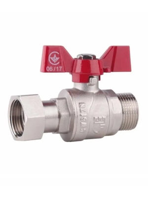 Кран кульовий з накидною гайкою SD Forte 1/2