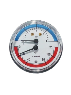 Термоманометр  Ø80  1/2