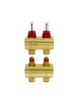 FHF-2F Колектор 2+2 з ротаметрами  Danfoss