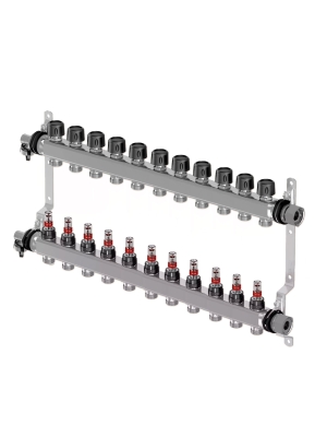Колектор (нержавійка) з витратомірами Smart S Ø1 НГ x 11 х 3/4″ Uponor GmbH