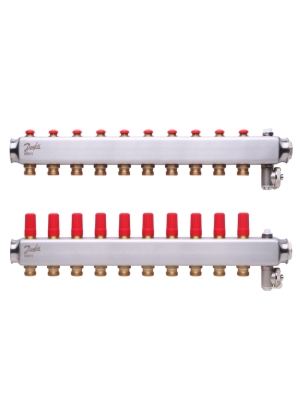 SSM-10 Колектор без ротаметрів  10 + 10 Danfoss