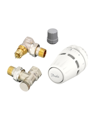 Комплект термостатичний - Danfoss Regus® + RA-FN + RLV-S кутовий 015G5301 Danfoss