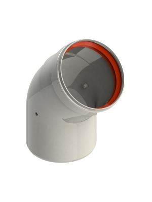 Коліно для традиційних котлів Ø80 mm - 45° A3111050 GROPPALLI S.R.L.