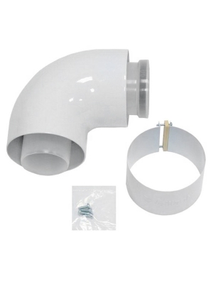 Відвід  концентричної труби Vaillant 60/100 РР 87° (конд.) 303910