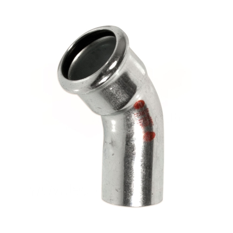 Коліно сталеве  Ø42  45°  ВЗ  оцинковане (опалення)  STEELPRES®  RM