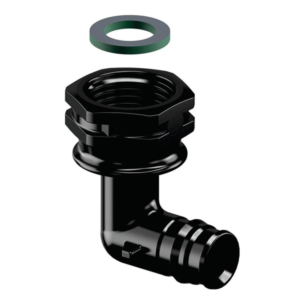 Коліно з накидкою гайкою Q&E PPSU  Ø20 x 3/4