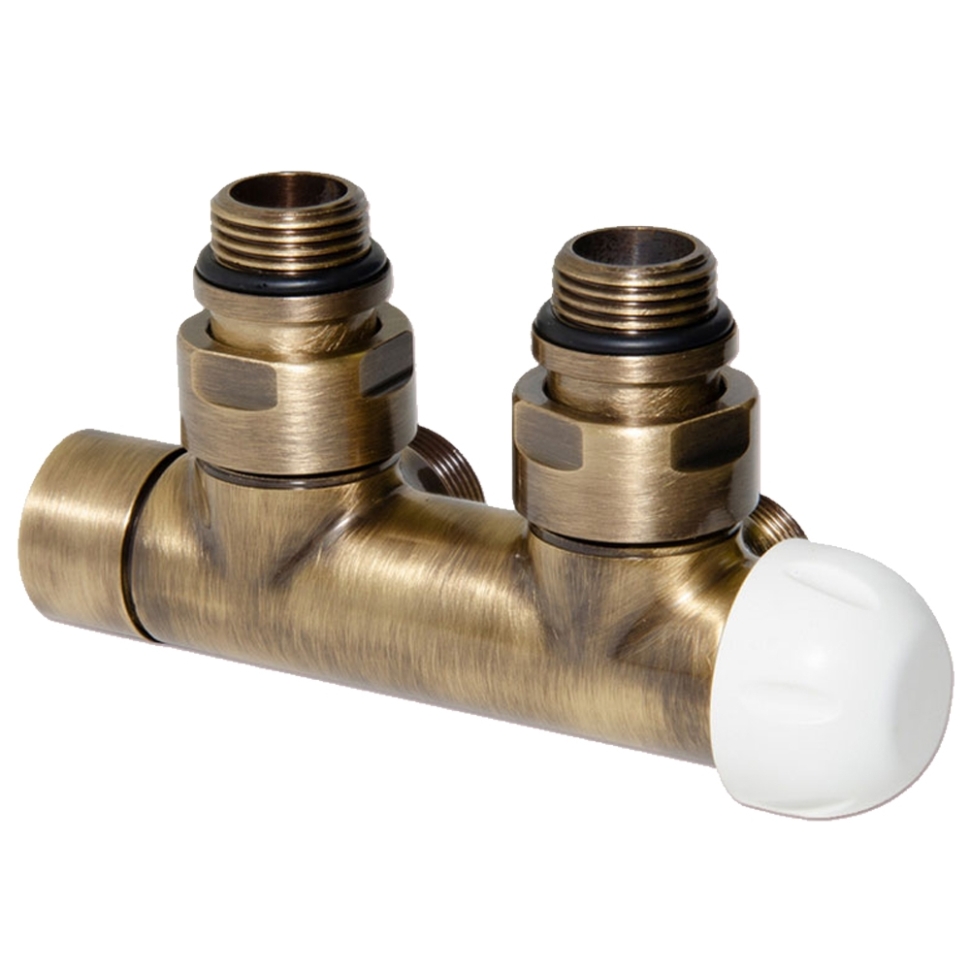 V37110MSB  Вузол термостатичний  TWIN THERMO BRUSH BRONZE  кутовий  ПРАВИЙ  Ø1/2