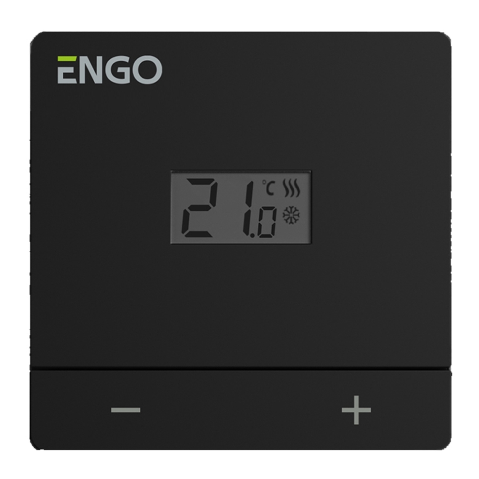 Терморегулятор ENGO EASY-BATB добовий дротовий, 2хААА, чорний