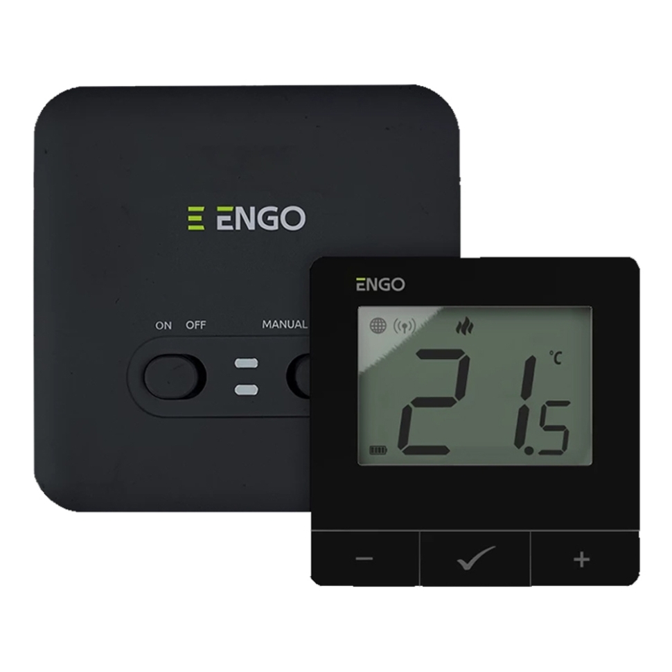 Інтернет терморегулятор ENGO E20i-B бездротовий, Wi-Fi, чорний