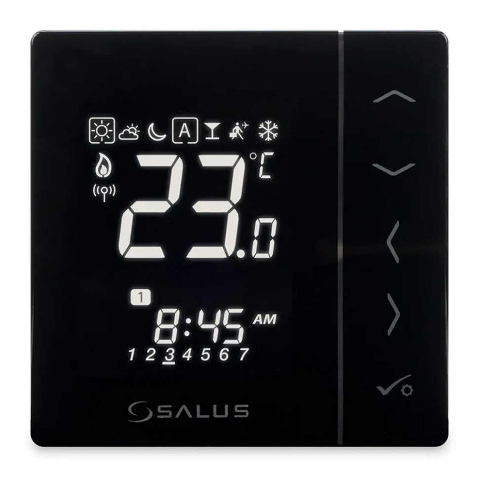 Терморегулятор бездротовий SALUS VS20BRF, накладний (ZigBee)