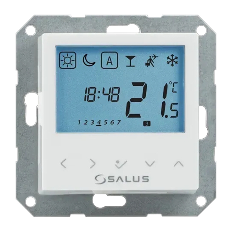 Тижневий програматор температури SALUS BTRP230, під рамку 55х55 (230В)