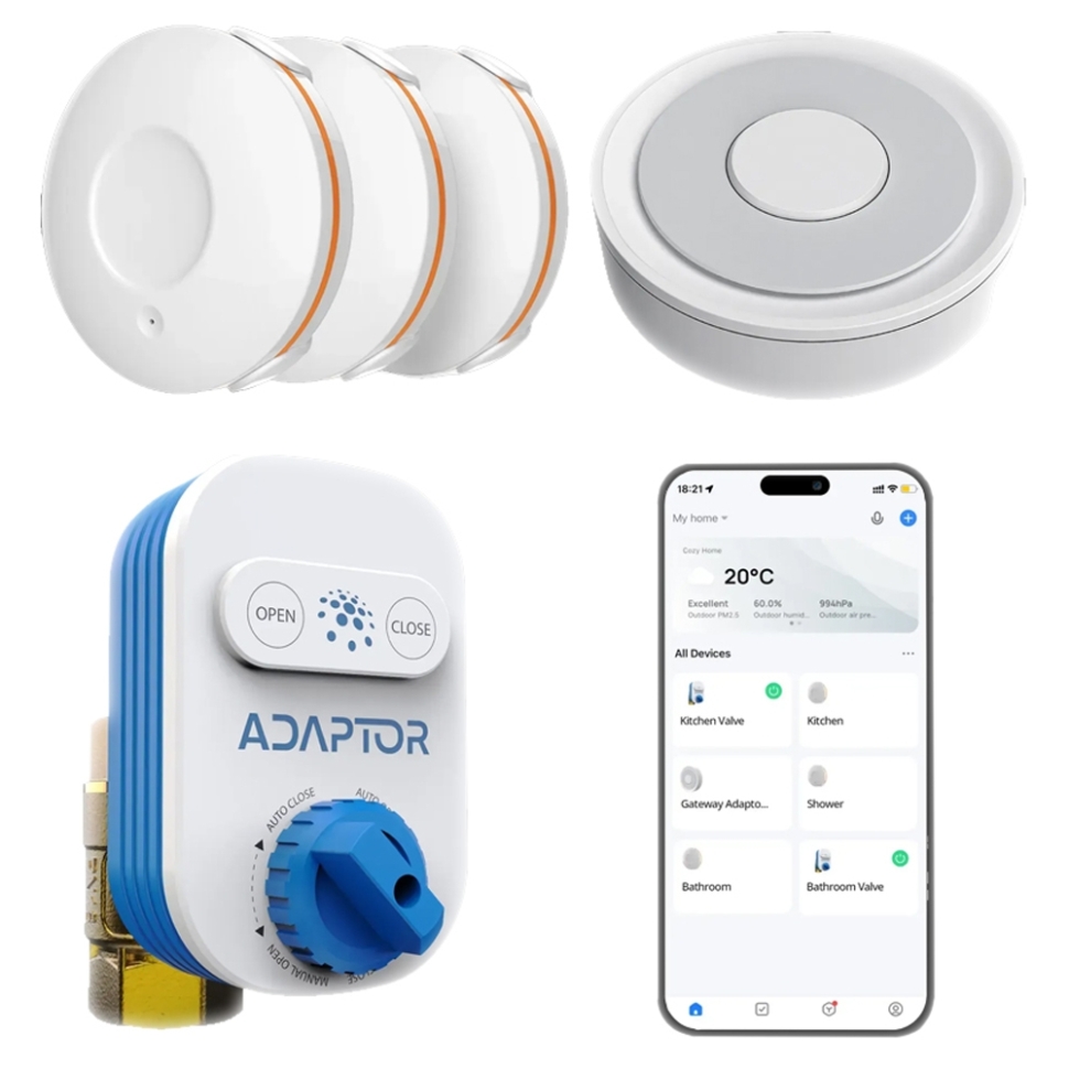 Комплект захисту від протікання Adaptor AKIT-3 (клапан 3/4