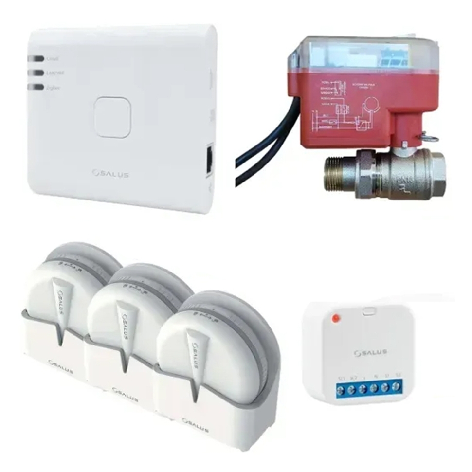 Комплект захисту від протікання SALUS SKIT-3 ZigBee (клапан 3/4